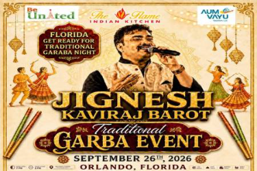 Traditional Garba Event with Jignesh kaviraj Barot in Florida in Kissimmee, FL