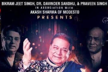 The king of Ghazals Anup Jalota Tribute to Jagjit Singh & Mehdi Hassan in Bay Area in Modesto, CA