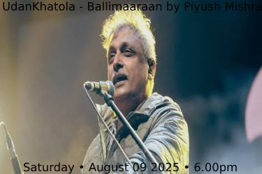 UdanKhatola - Ballimaaraan by Piyush Mishra in Rahway, NJ