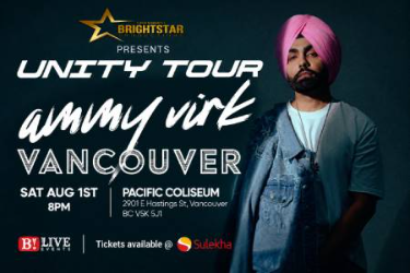 Ammy Virk live in concert in Vancouver in Vancouver, BC