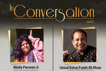 Ustad Rahat Fateh Ali Khan in conversation with Abida Parveen Ji Live at Online in , 