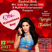 Valentines Day Party With NARGIS FAKHRI SPECIAL GUEST BOLLYWOOD CELEBRITY  in Edison, NJ