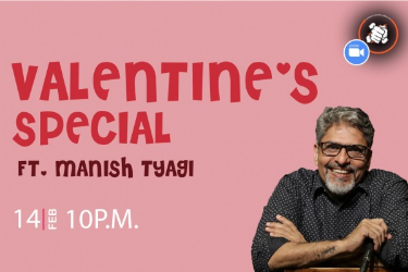 Valentines Day Special: Punchliners Stand-Up Comedy Show ft Manish Tyagi on Zoom in , 