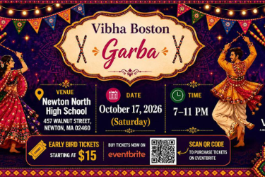 Buy Tickets for Vibha Boston Garba 2026 in Newtonville, MA