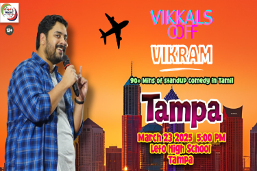 Vikkals of Vikram Stand-up comedy show – Tampa in Tampa, FL