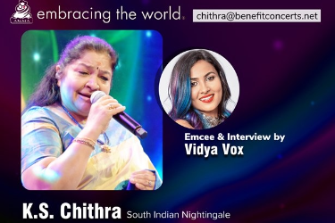 Virtual Benefit Concert by World-Renowned playback singer - South Indian Nightingale - K.S Chithra hosted and interviewed by Vidya Vox in , 
