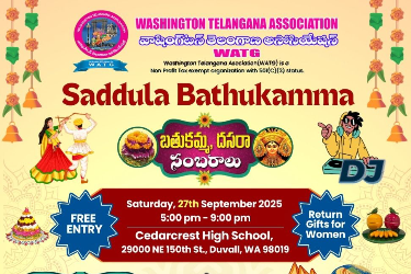 WATG Bathukamma Celebrations, Duvall, WA