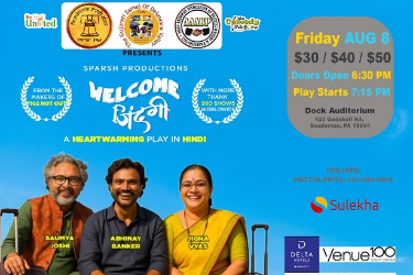 Welcome Zindagi – A Heartwarming Hindi Play Live in Pennsylvania in Souderton, PA