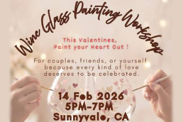 Wine Glass Painting Workshop In Sunnyvale, CA in , CA