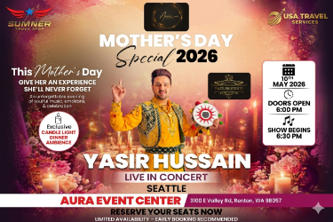 Yasir Hussain Live concert in Seattle in Renton, WA