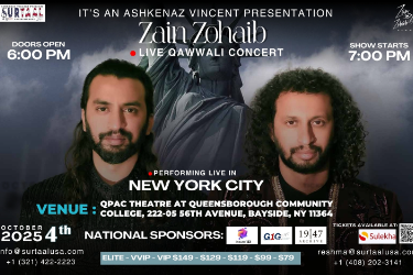 Zain Zohaib Qawwali Mehfil in NEW YORK CITY, NY in Bayside, NY