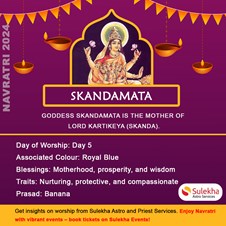 5th Day of Navratri: Worshiping Skandamata on October 7th, 2024 in New York, NY
