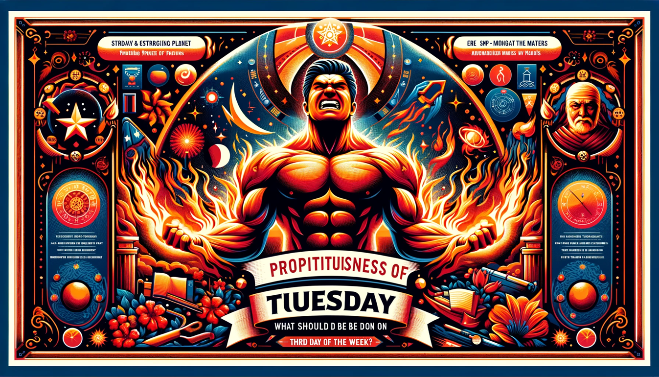 Propitiousness of Tuesday : What should be done on third day of the Week?