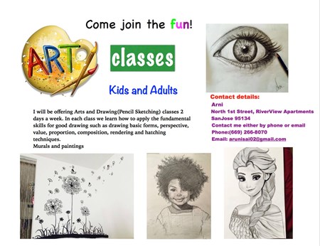 Art Classes - Drawing,Painting And Sketching in San Jose, CA
