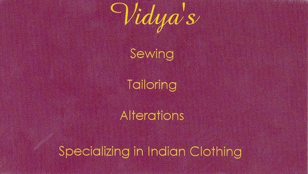Vidya's Tailoring And Indian Outfits in Modesto, CA