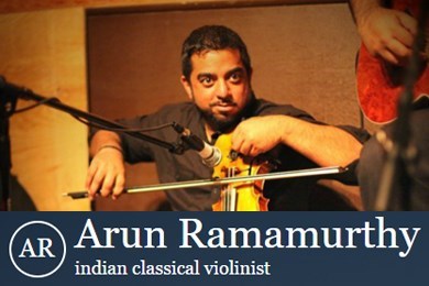 Arun Ramamurthy indian Classical Violinist