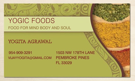 Yogic Foods, Indian Home Cooked Vegetarian Food in Hollywood, FL