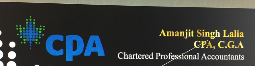 Amanjit Singh Lalia, CPA CGA in Mississauga, ON