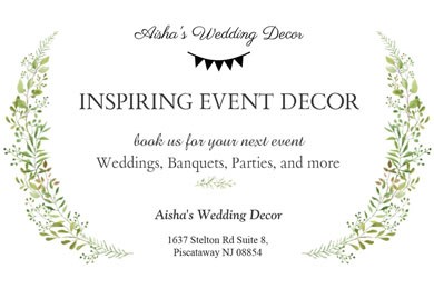 Aisha's Wedding Decor