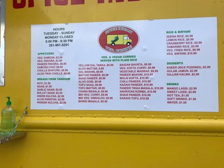 Spice Indian Veg Cuisine in Houston, TX