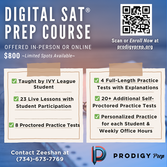 Prodigy Prep (In-Person And Online Digital SAT Course)