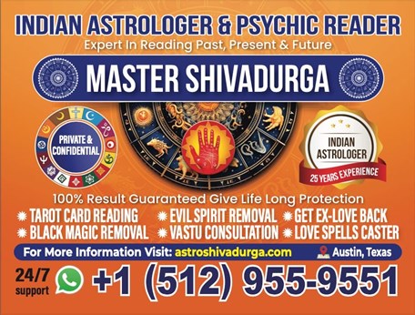 Gold Medalist Indian Astrologer, Love Psychic & Spiritualist In Texas in Austin, TX