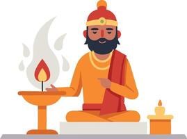 Vibhakar Trivedi Hindu Priest