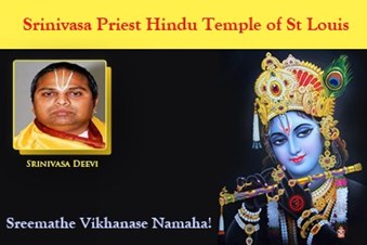 Srinivasa Priest Hindu Temple Of St Louis