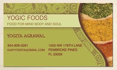 Yogic Foods, Indian Home Cooked Vegetarian Food