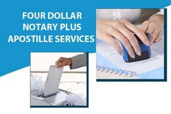 Four Dollar Notary Plus Apostille Services