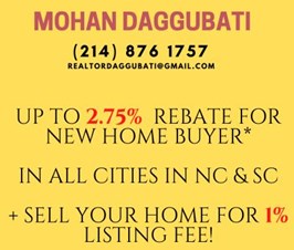 Mohan Daggubati Realtor & Loan Officer Real Estate Agents Charlotte, NC US