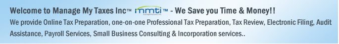 Manage My Taxes Inc - Pay Less Taxes Legally