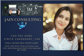 Jain Consulting -Vinita Chaudhary CPA