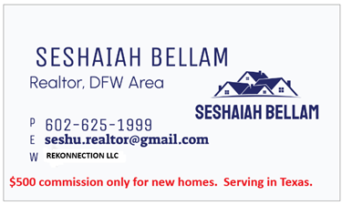 Realtor  Seshaiah Bellam - REKonnection, LLC Real Estate Agents Mckinney, TX US