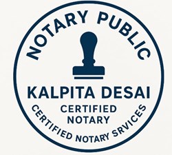 Kalpita Desai Certified Notary Services