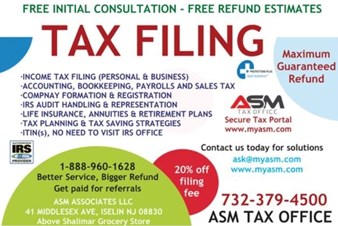 ASM Associates LLC–Tax Office