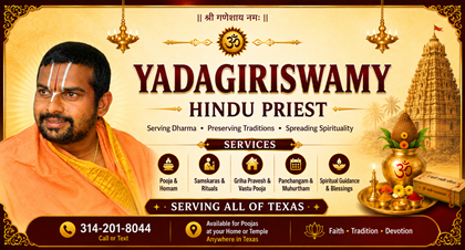 Yadagiriswamy Hindu Priest