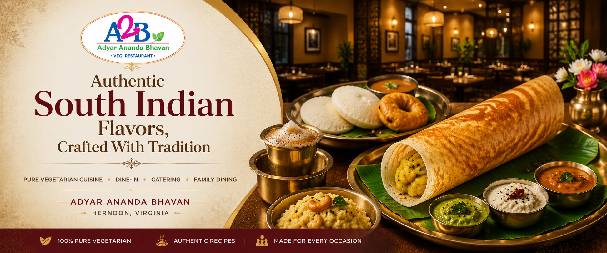 A2B - Adyar Ananda Bhavan Virginia - Restaurants in Herndon, VA