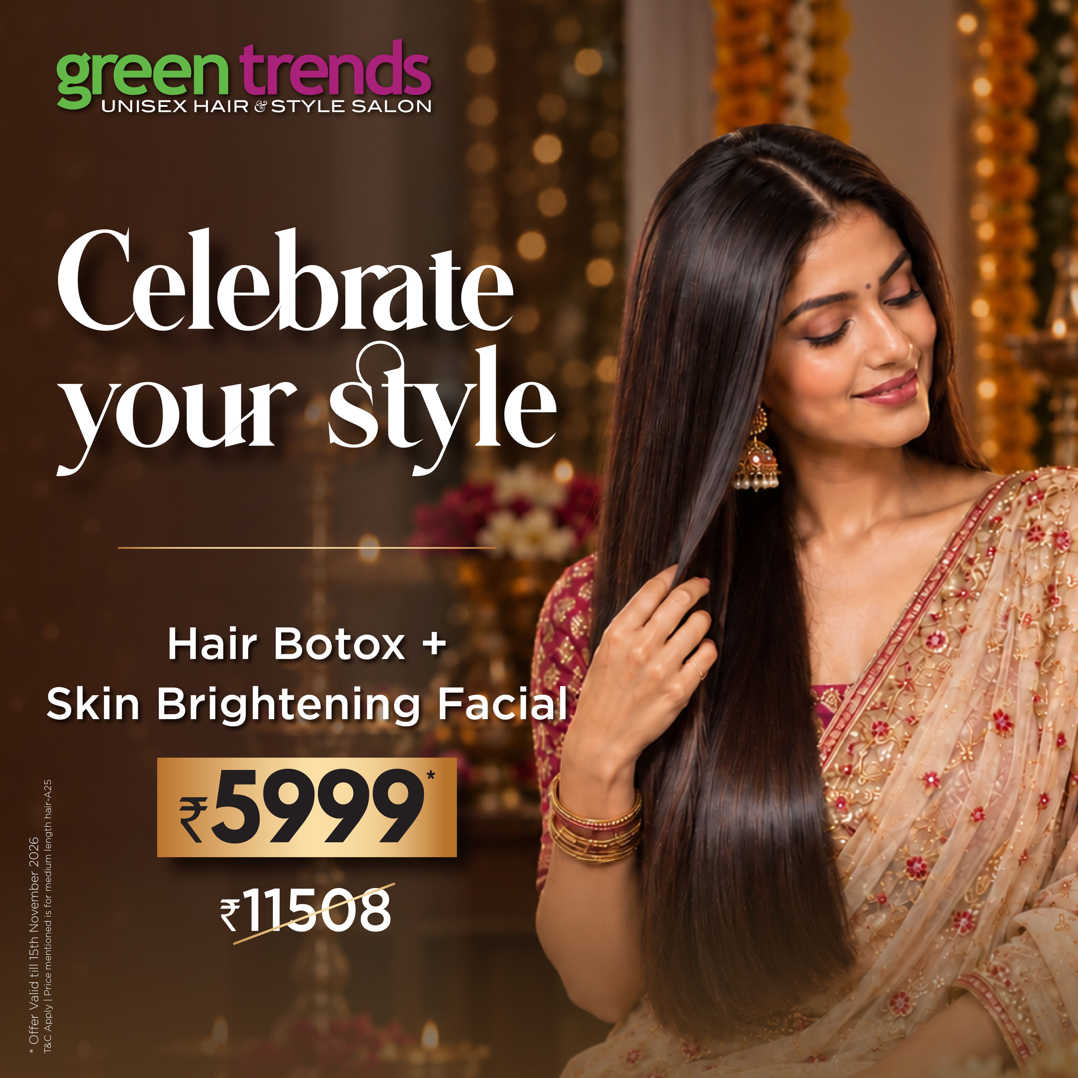 Hair Botox + Skin Brightening Facial