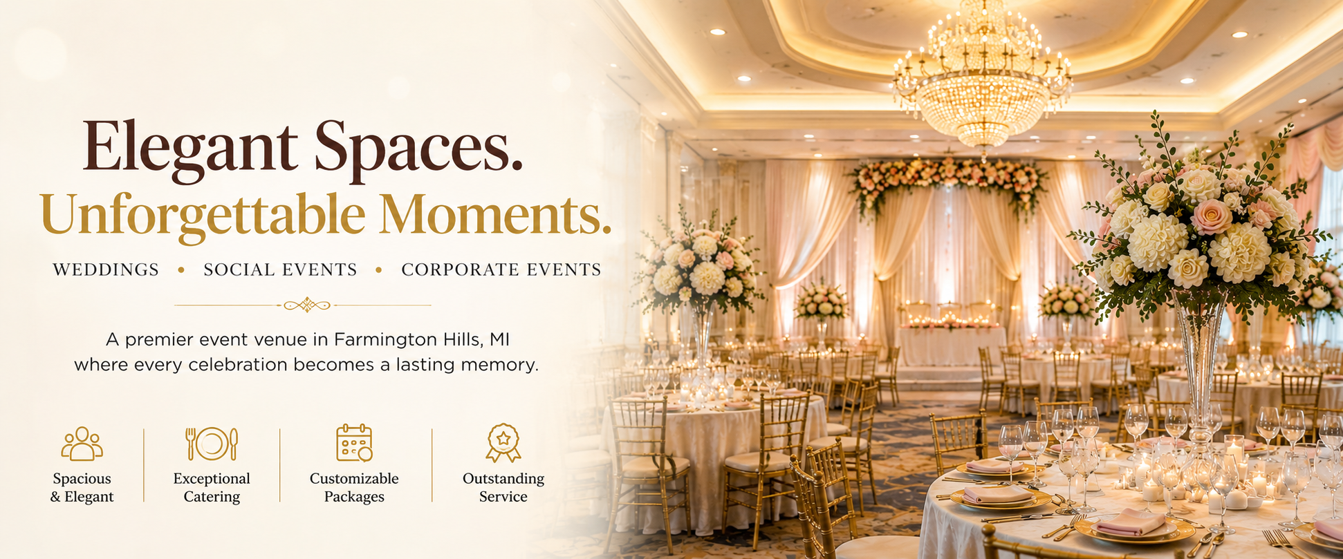 Farmington Hills Manor - Wedding & Event Venue in Farmington Hills, MI in Farmington, Farmington Hills