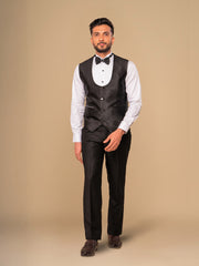 mens black tuxedo with shawl collar 4 medium