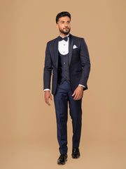 mens blue tuxedo with shawl collar 1 medium