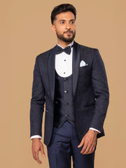 mens blue tuxedo with shawl collar 5 medium