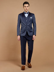 mens navy blue printed tuxedo 1 medium