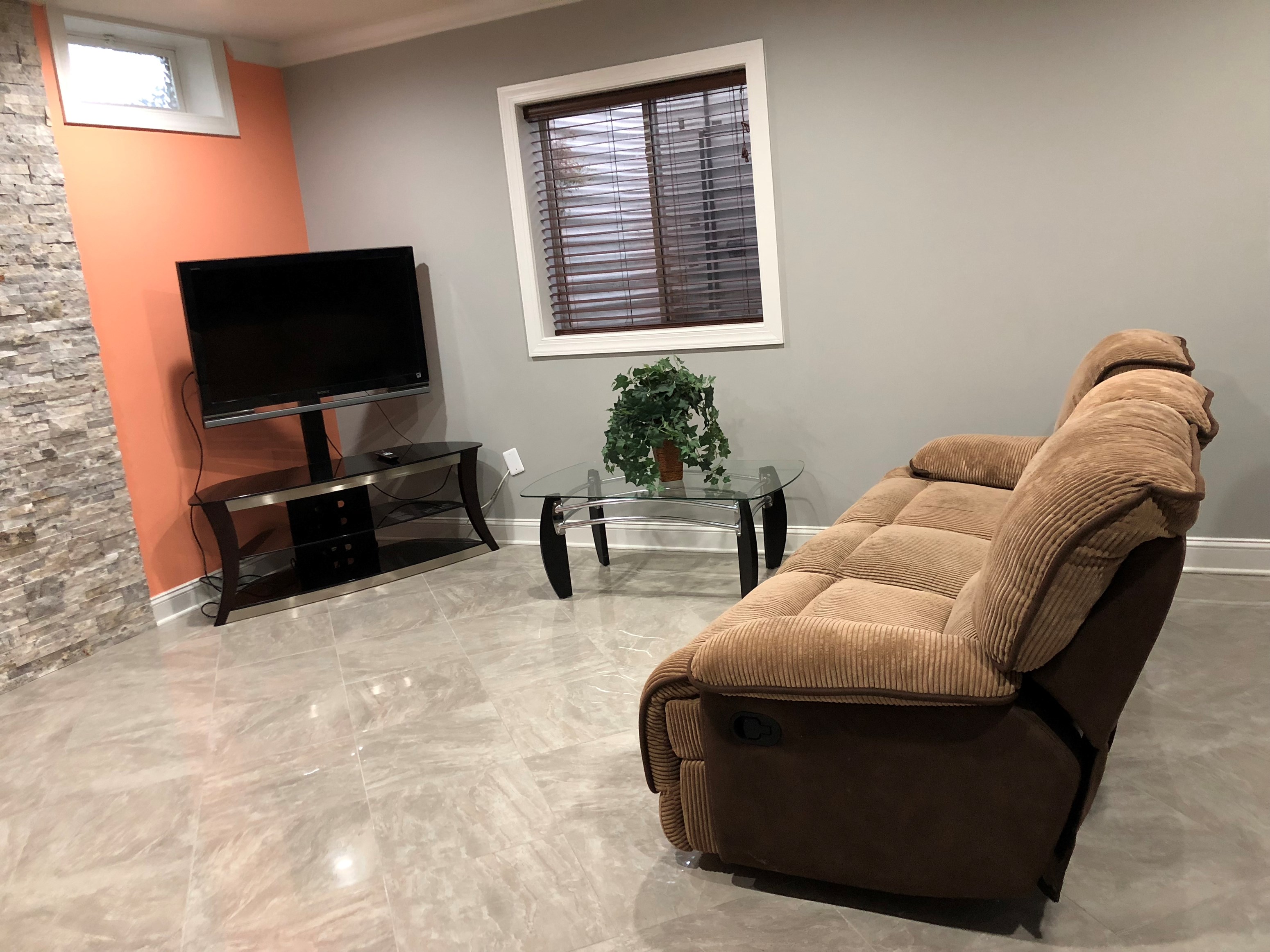 Single Family Furnished Basement For Rent- 2 BR & 2 Bath With Separate Entrance, Laundry,Furniture &Kitchen