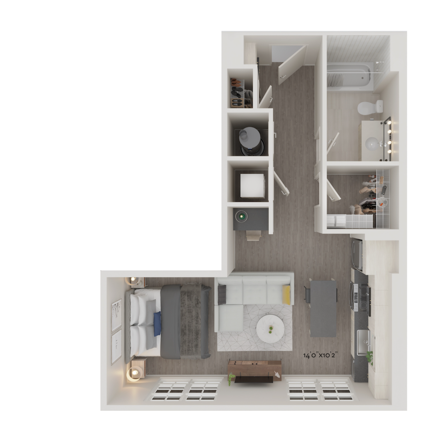 Studio Apartment For Sub-lease