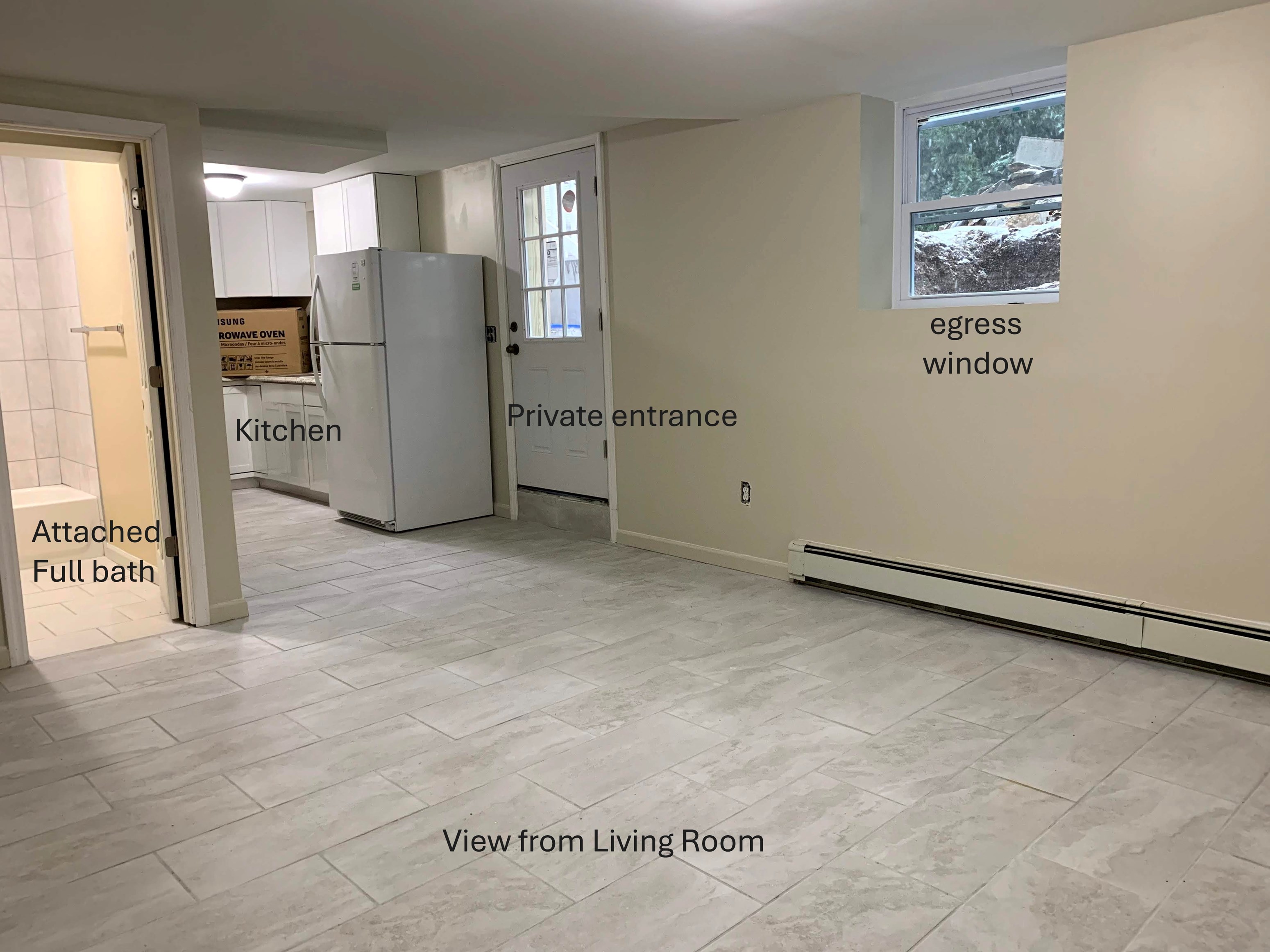 Spacious Single Bed Room Basement Apartment