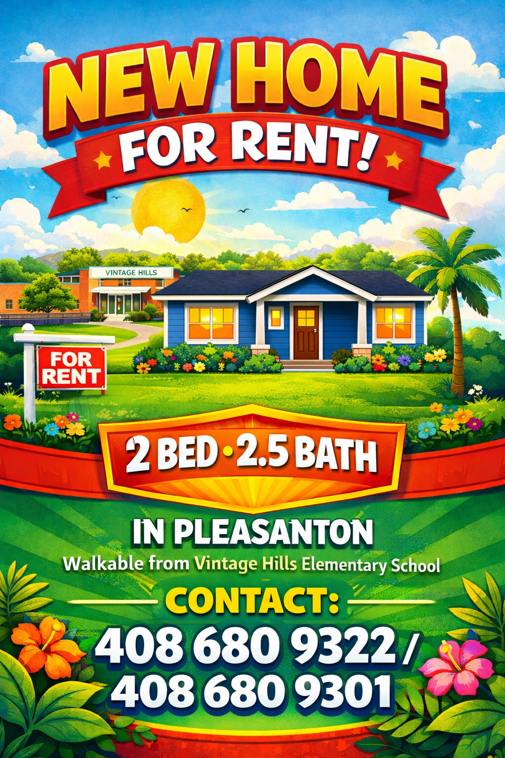 Beautiful New Home For Rent