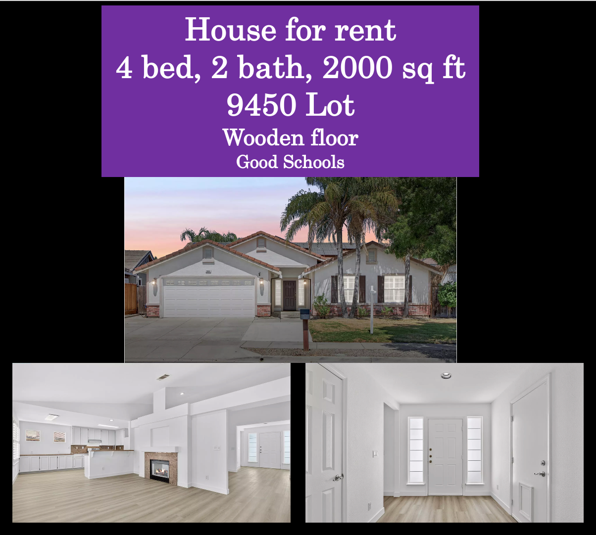 Single Story Home Available For Rent!!