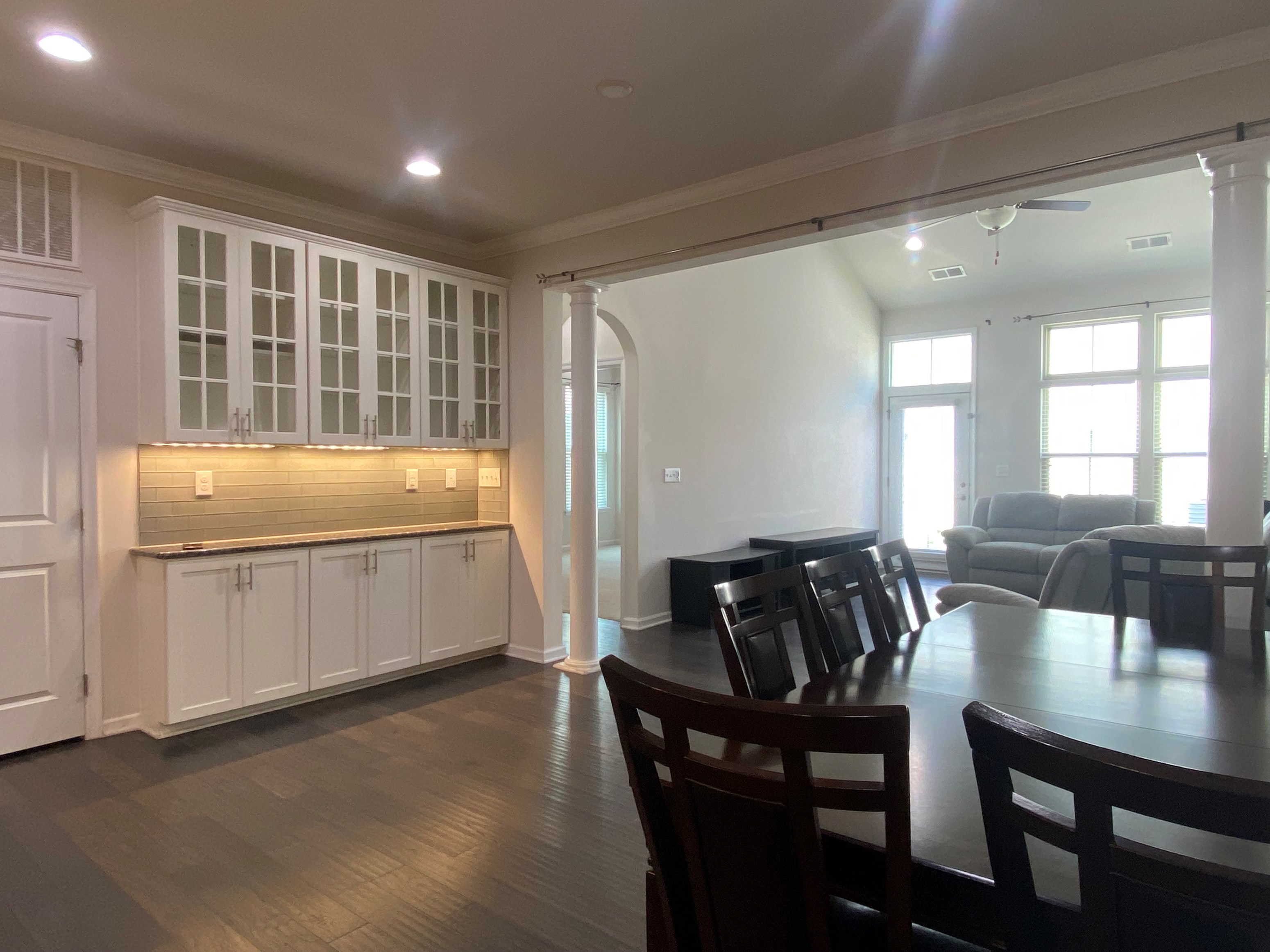 Corner Lot Townhome With 3 Bedrooms,   An Office Room, Spacious Covered Backyard With Finished 2 Car Garage.